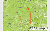 Physical Map of ZIP code 74547