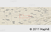 Shaded Relief Panoramic Map of ZIP code 74553