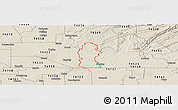Shaded Relief Panoramic Map of ZIP code 74555