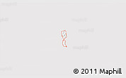 Silver Style 3D Map of ZIP code 74557, single color outside