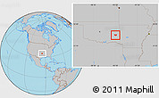 Gray Location Map of ZIP code 74563