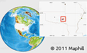 Physical Location Map of ZIP code 74563, highlighted country, highlighted county