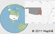 Savanna Style Location Map of ZIP code 74563, highlighted country, highlighted state