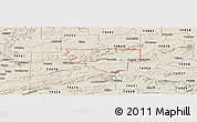 Shaded Relief Panoramic Map of ZIP code 74563