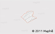 Silver Style 3D Map of ZIP code 74567, single color outside