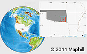 Physical Location Map of ZIP code 74567, highlighted country, highlighted state