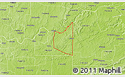 Physical 3D Map of ZIP code 74570