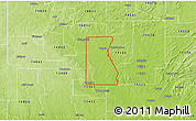 Physical 3D Map of ZIP code 74572