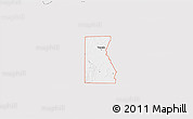 Silver Style 3D Map of ZIP code 74572, single color outside