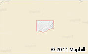Classic Style 3D Map of ZIP code 74576, single color outside