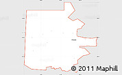 Silver Style Simple Map of ZIP code 74578