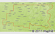 Physical 3D Map of ZIP codes starting with 746
