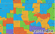 Political Map of ZIP codes starting with 746