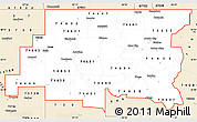 Classic Style Simple Map of ZIP codes starting with 746