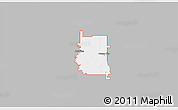 Gray 3D Map of ZIP code 74601, single color outside