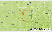 Physical 3D Map of ZIP code 74601