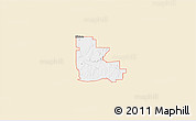 Classic Style 3D Map of ZIP code 74604, single color outside
