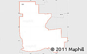 Silver Style Simple Map of ZIP code 74604