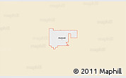 Classic Style 3D Map of ZIP code 74631, single color outside