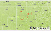 Physical 3D Map of ZIP code 74631