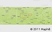 Physical Panoramic Map of ZIP code 74631