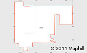 Silver Style Simple Map of ZIP code 74631