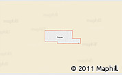 Classic Style 3D Map of ZIP code 74632, single color outside