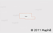 Silver Style 3D Map of ZIP code 74632, single color outside