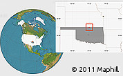 Satellite Location Map of ZIP code 74632, highlighted country, highlighted state