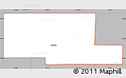 Gray Simple Map of ZIP code 74632