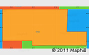 Political Simple Map of ZIP code 74632