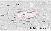 Silver Style 3D Map of ZIP code 74633