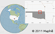 Savanna Style Location Map of ZIP code 74633, highlighted country, highlighted state, hill shading
