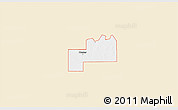 Classic Style 3D Map of ZIP code 74640, single color outside