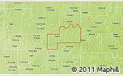 Physical 3D Map of ZIP code 74640