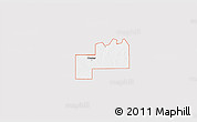 Silver Style 3D Map of ZIP code 74640, single color outside