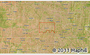 Satellite 3D Map of ZIP code 74643