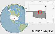 Savanna Style Location Map of ZIP code 74644, highlighted country, highlighted state, hill shading