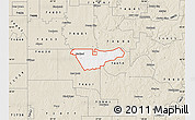 Classic Style Map of ZIP code 74644