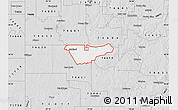 Silver Style Map of ZIP code 74644