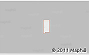 Gray 3D Map of ZIP code 74646, single color outside
