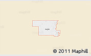 Classic Style 3D Map of ZIP code 74647, single color outside
