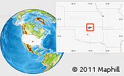 Physical Location Map of ZIP code 74647, highlighted country, highlighted county