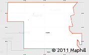 Silver Style Simple Map of ZIP code 74647