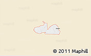 Classic Style 3D Map of ZIP code 74650, single color outside
