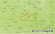 Physical 3D Map of ZIP code 74650