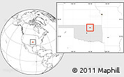 Blank Location Map of ZIP code 74650, highlighted state