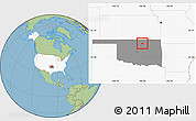 Savanna Style Location Map of ZIP code 74650, highlighted country, highlighted state