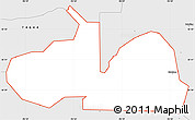 Silver Style Simple Map of ZIP code 74650