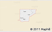 Classic Style 3D Map of ZIP code 74652, single color outside